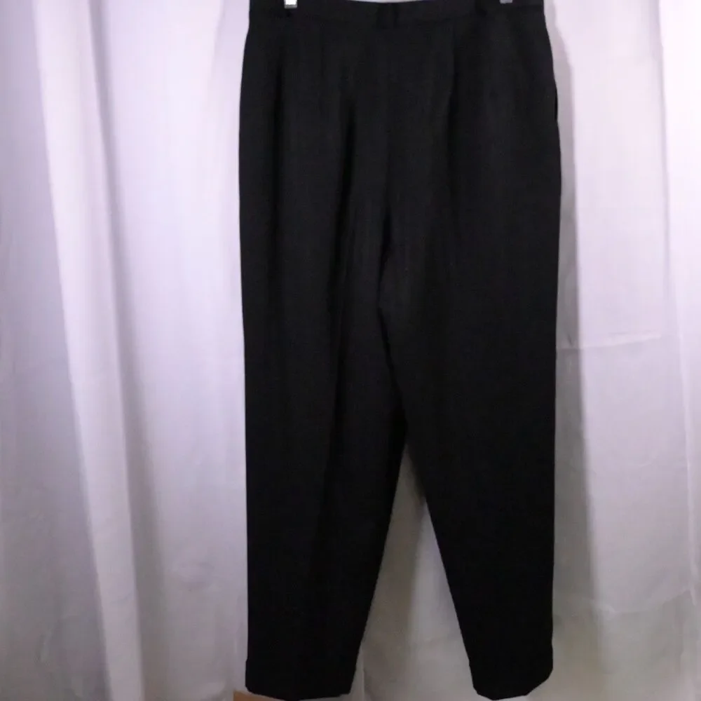 Talbots Black‎ 100% Wool 2-Piece Pants Suit Japan Women's Petite 16P - Picture 3 of 14